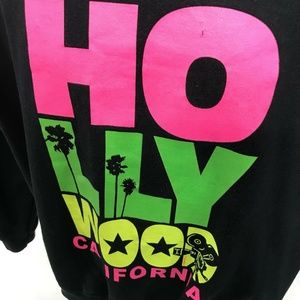 Gildan Shirts - HOLLYWOOD Neon VINTAGE 90's Sweatshirt Mens Size M Gildan Shirts - HOLLYWOOD Neon VINTAGE 90's Sweatshirt Mens Size M